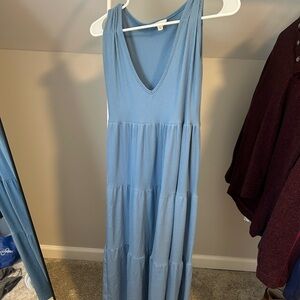 See You Monday Light Blue Maxi Dress